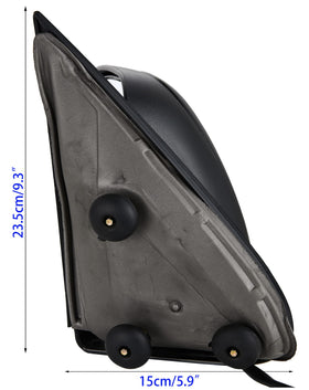 ZAPOSTS textured black housing close-up illustrating durable factory-style finish