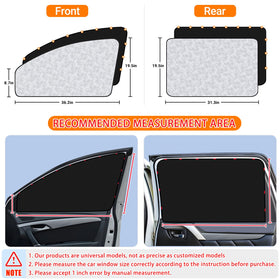 ZATOOTO fabric texture silver side reflecting sunlight to reduce heat inside vehicle