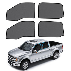 ZATOOTO front packaging showing four side window shades and fit information