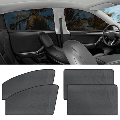 ZATOOTO front packaging showing 4pcs sun shades and product benefits