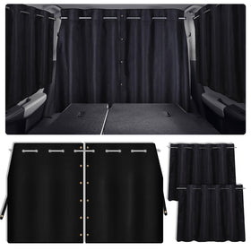 ZATOOTO front view of packaged three-piece curtain set showing convenience and protection