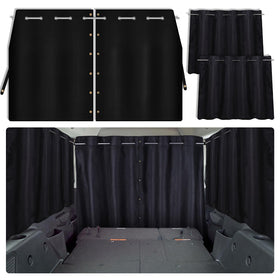 ZATOOTO front view of packaged 3-piece curtain set showing compact box and contents beneficial for easy storage
