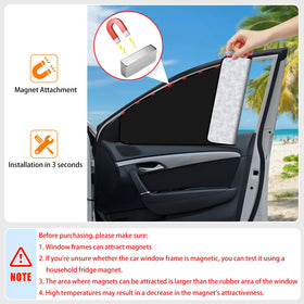 ZATOOTO installed on car side window providing privacy and sun protection for passengers