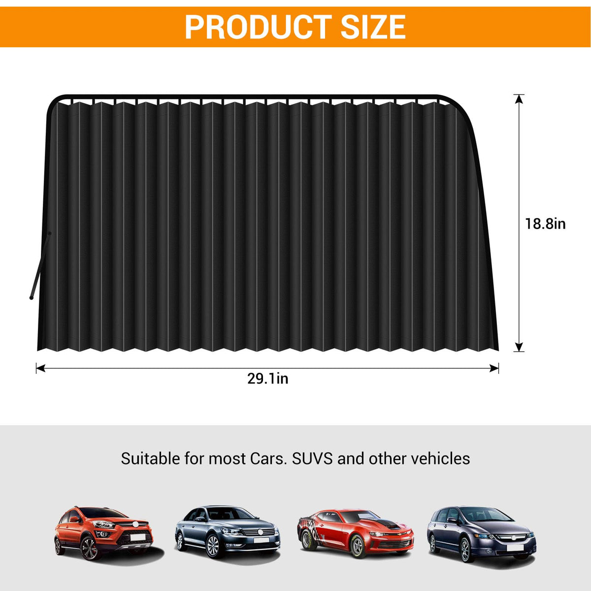 ZATOOTO installed on rear passenger window giving privacy for occupants