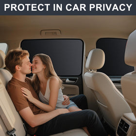ZATOOTO rear side window installed curtain demonstrating full coverage and privacy