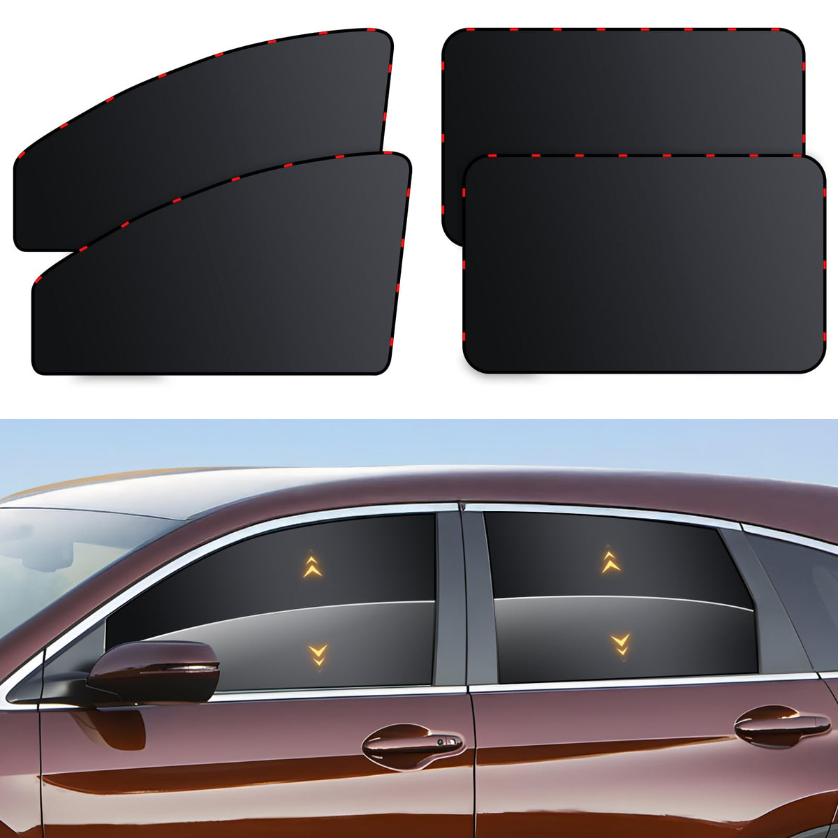 ZATOOTO magnets arrayed to display 12 and 14 counts for front and rear fit options
