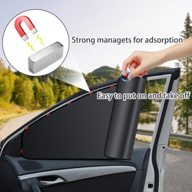 ZATOOTO four folded shades demonstrating compact storage convenience