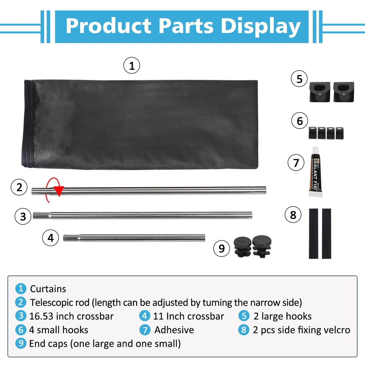 ZATOOTO packaging and included parts highlighting easy installation