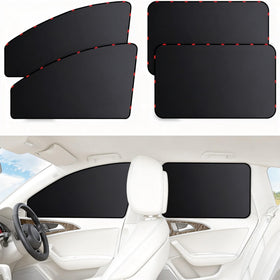 ZATOOTO front view of side window sun shade showing full coverage benefit