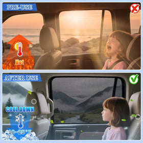 ZATOOTO side view inside Honda CRV illustrating reduced glare for passengers