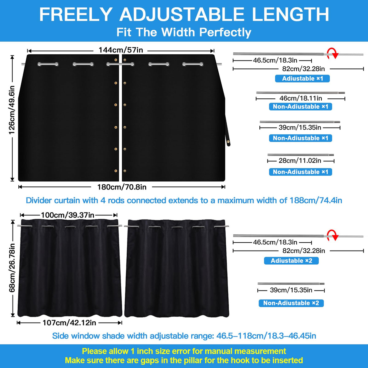 ZATOOTO curtain sliding open and closed demonstrating quick access and storage