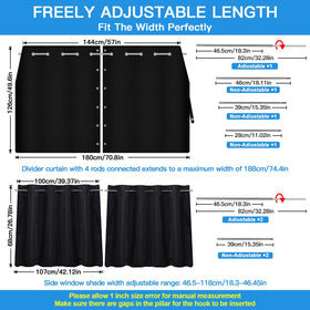 ZATOOTO curtain sliding open and closed demonstrating quick access and storage