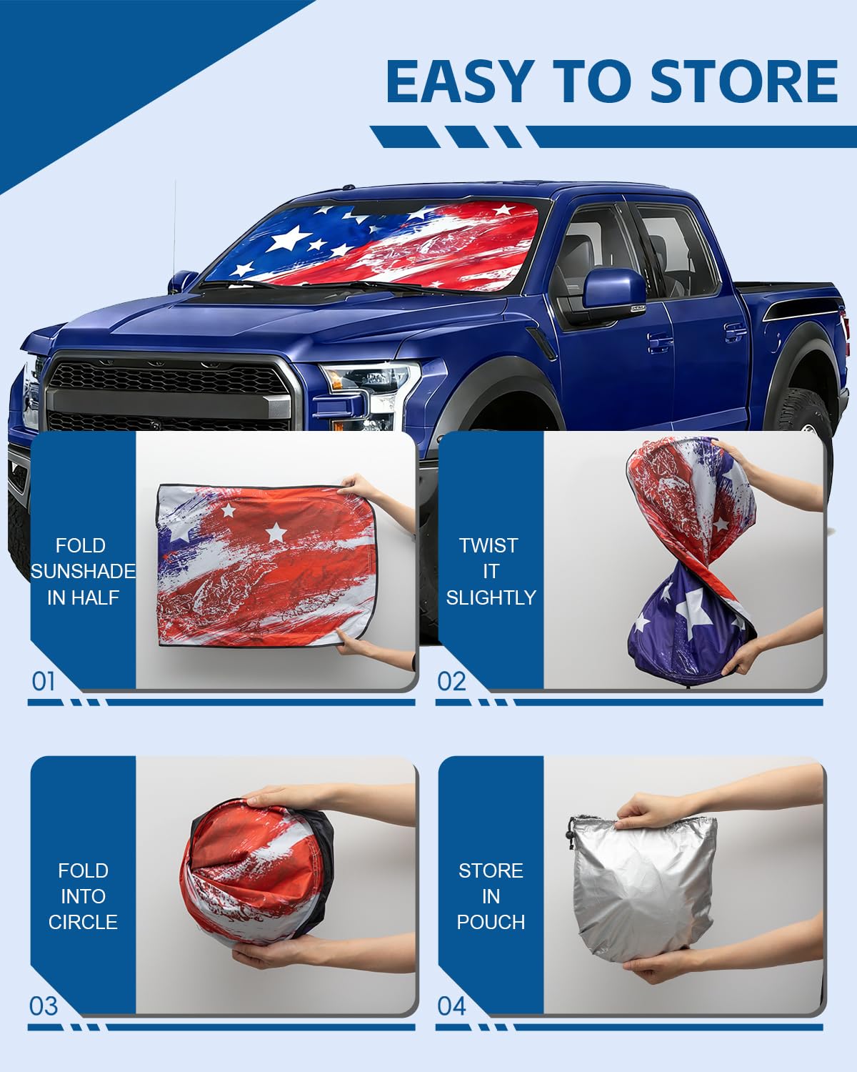 ZAZCQIL on parked truck showing style and sun protection benefit
