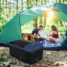 zcamp KI15 open with food and drinks inside, demonstrating organized cooling capacity