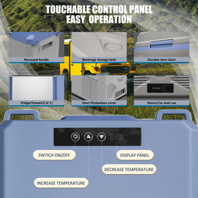 zcamp LED control panel closeup for precise temperature control