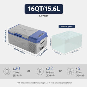zcamp interior open showing organized 16QT storage and efficient layout