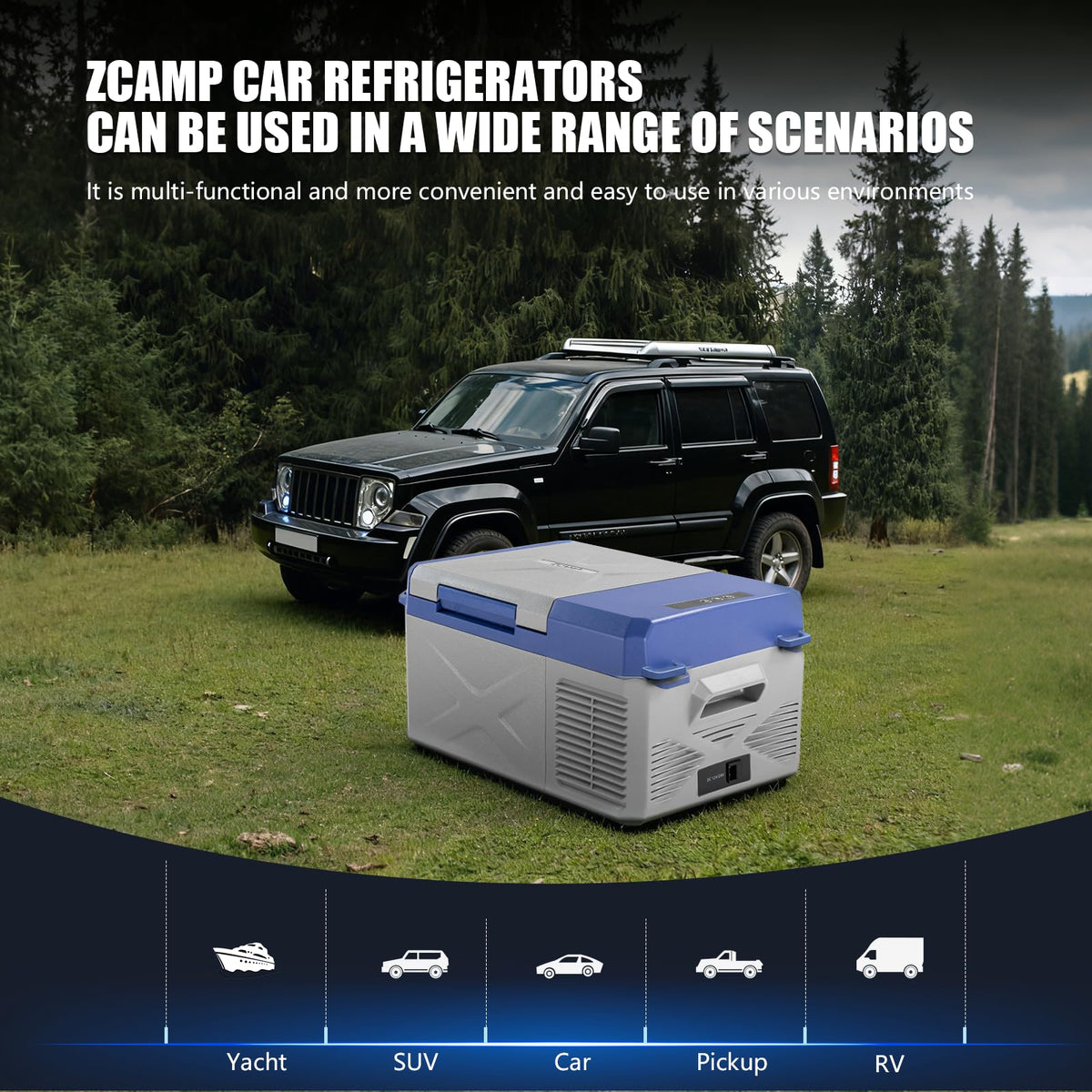 zcamp X9 lid with cup holders highlighting convenient on‑the‑go storage