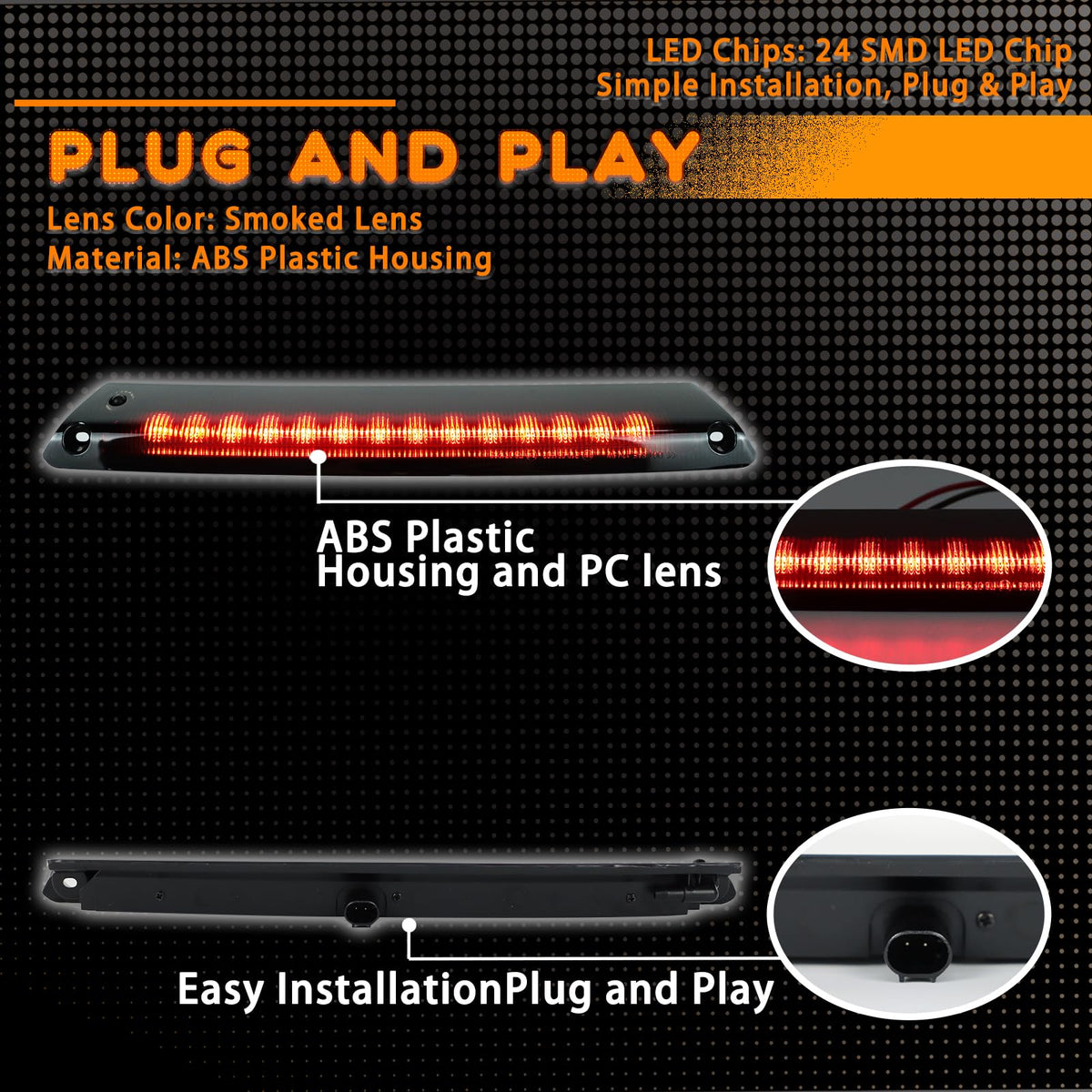 ZDEERAOTO LED chip detail highlighting bright SMD LEDs and improved visibility
