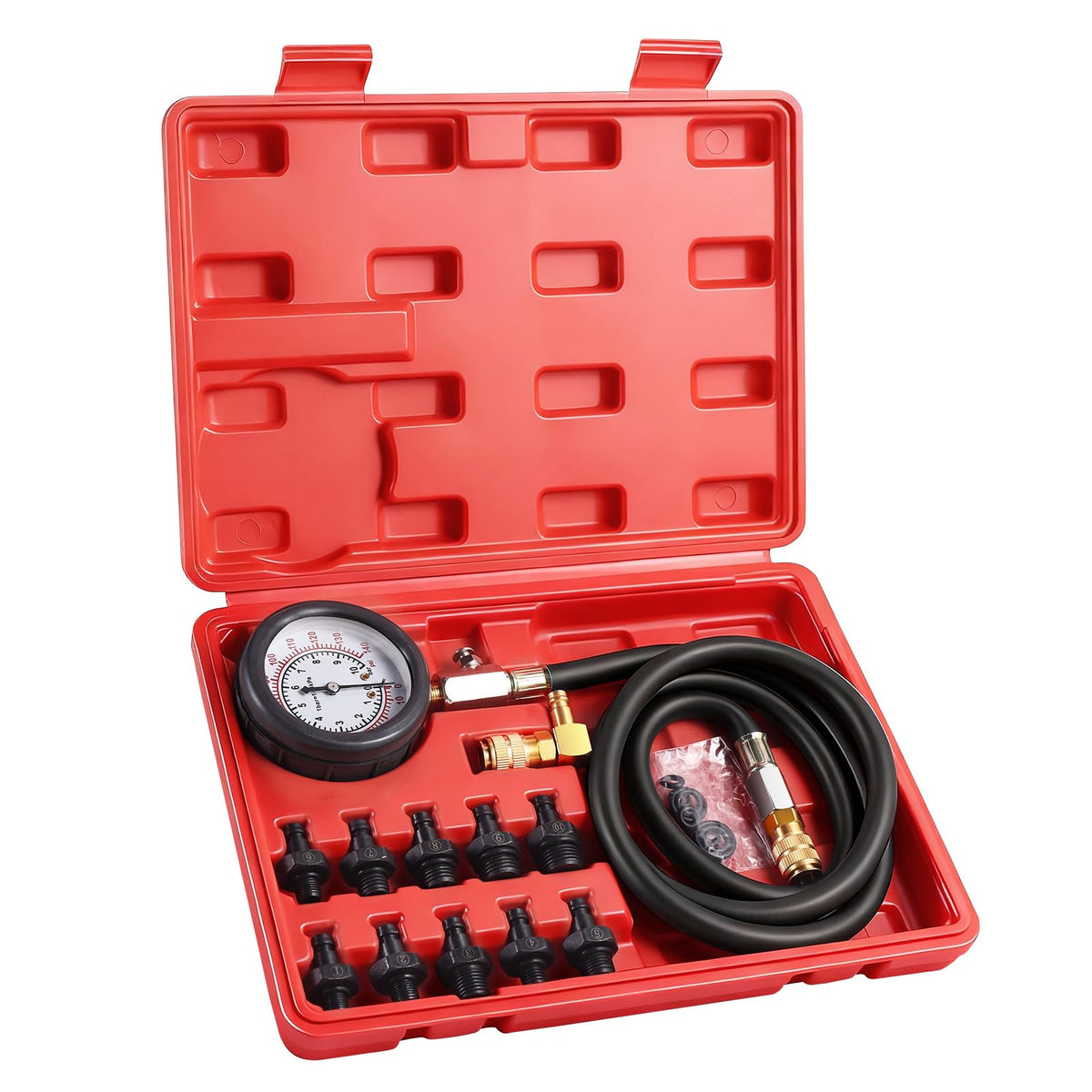 ZEAJSRU front gauge showing clear PSI scale for fast readings