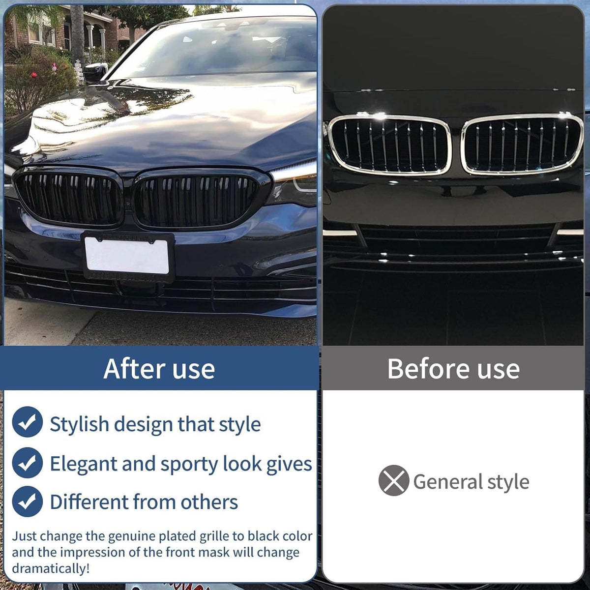 Zealhot grille on car in street setting, enhances front look