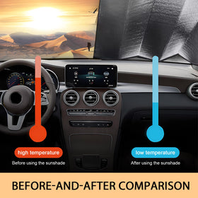 Zeathery folded compact in glovebox for convenient storage