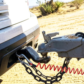 ZEAYEA retracted coil mounted under trailer keeping cable off road