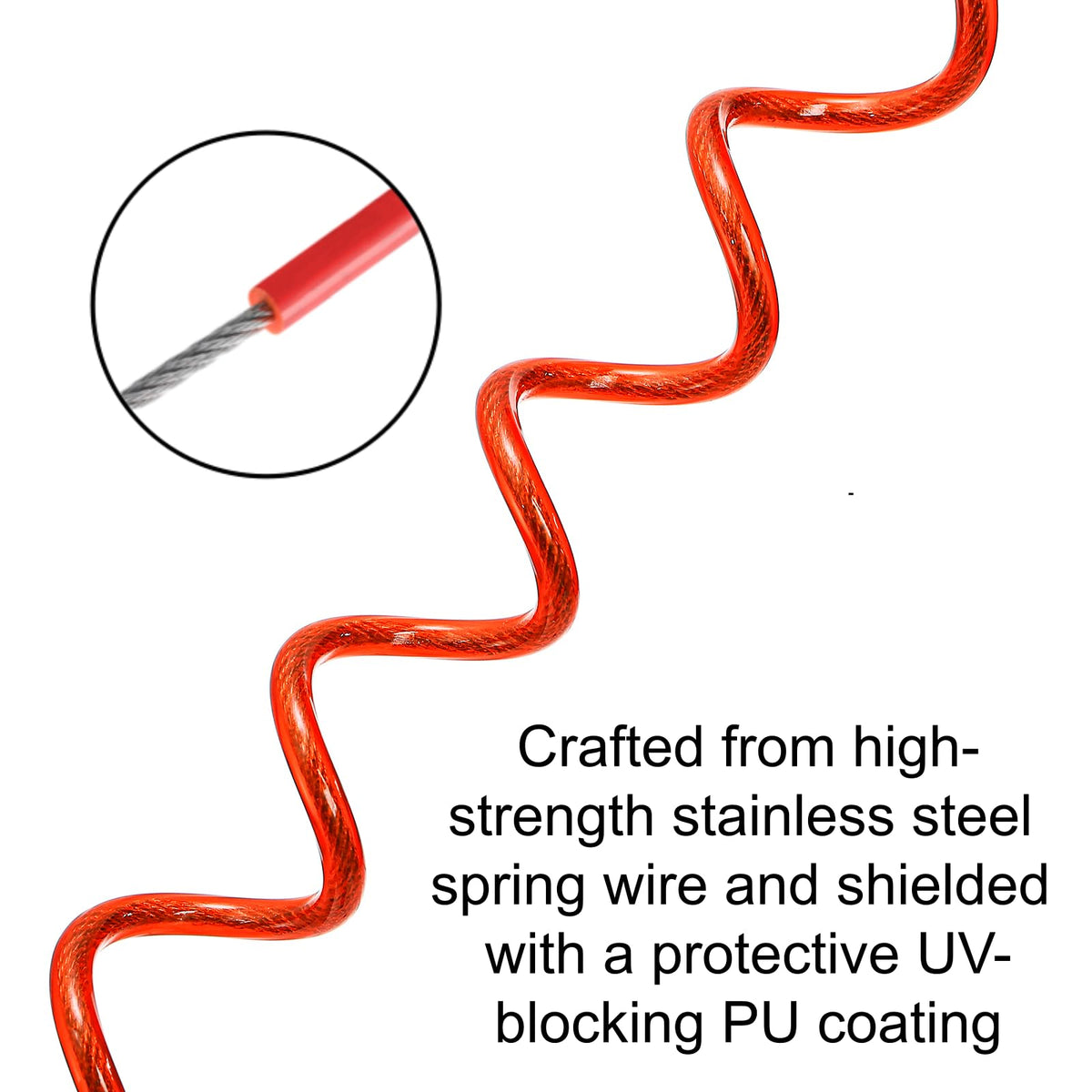 ZEAYEA spring clip and breakaway pin detail showing secure attachment benefit