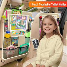 Zecirl clear 11-inch tablet pocket displaying screen visibility and hands-free use