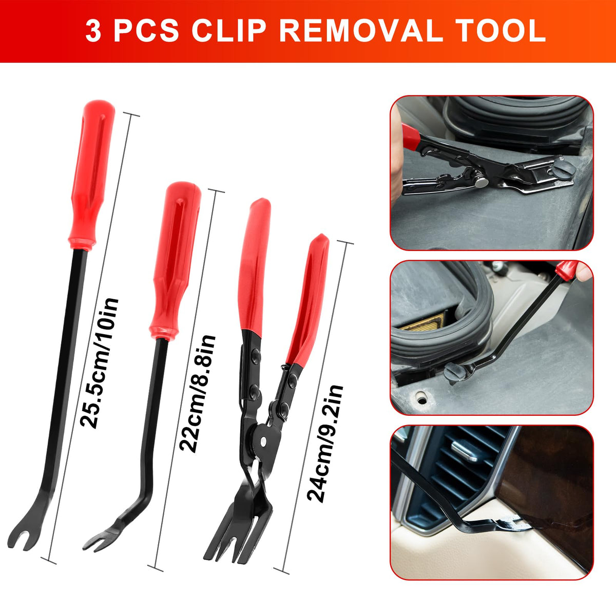 Zecirl clip pliers in use removing an interior trim clip preventing panel damage