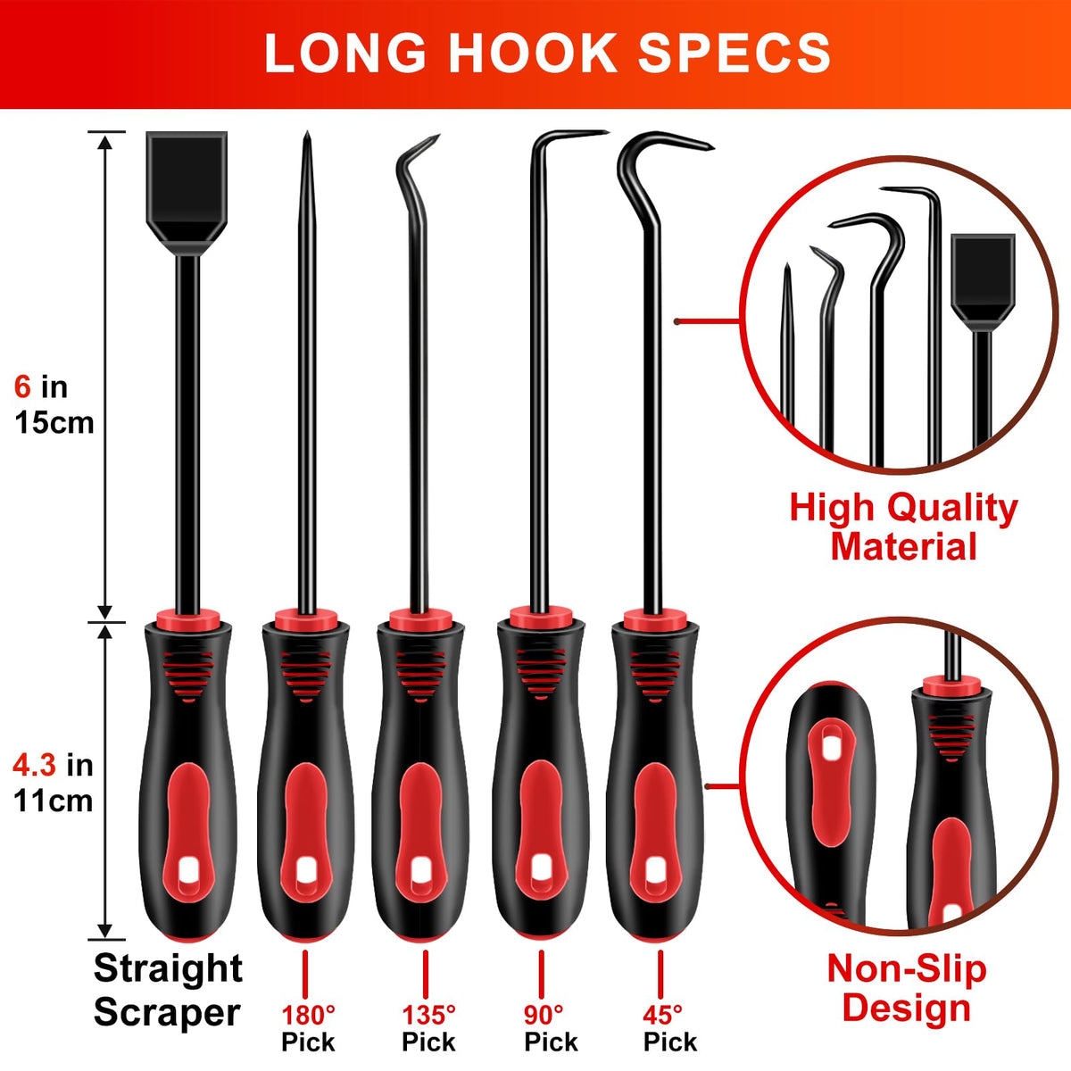 Zecirl tool array laid flat displaying all picks hooks pliers and scraper for quick selection