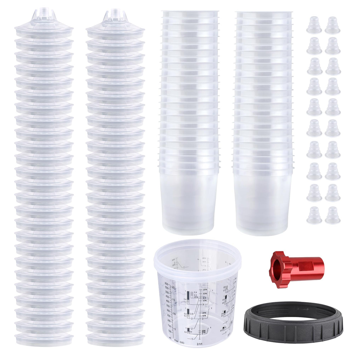 Zeinlenx front packaging showing full disposable cup kit and contents benefits