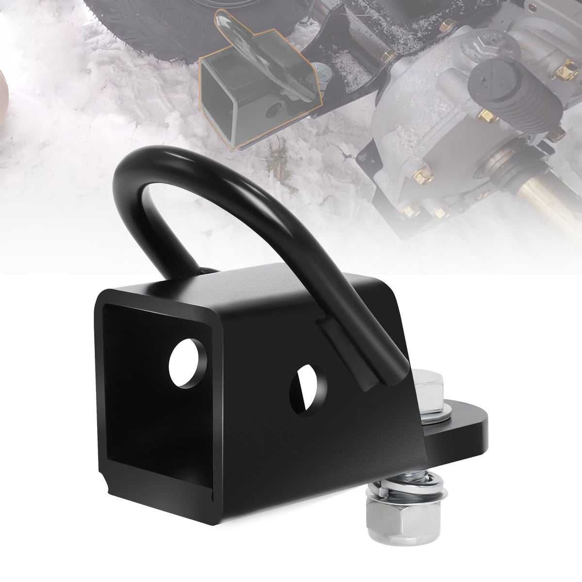 Zejoot front view of receiver adapter showing solid 2-inch opening and durability