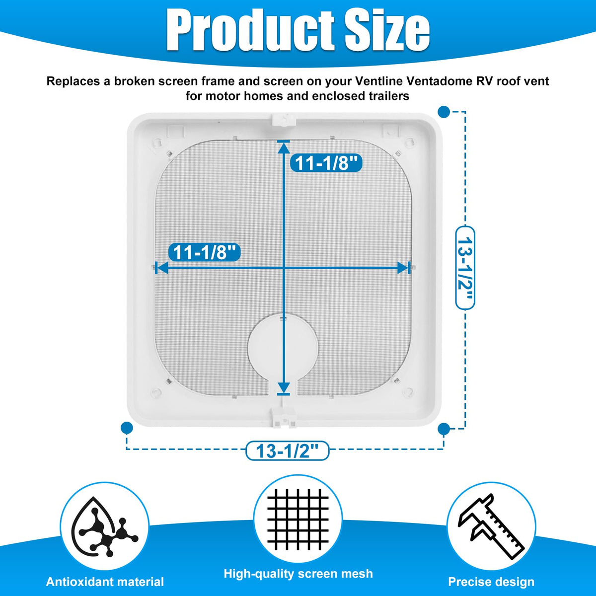 zejoot close-up of removable screen mesh revealing durable weave and easy-clean benefit
