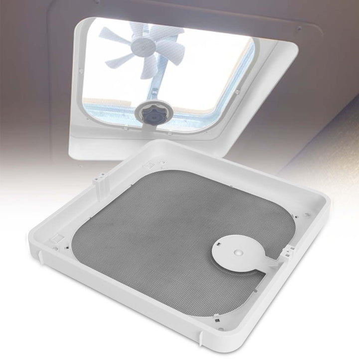 zejoot front view of replacement vent frame showing clean birch white finish and fit benefit