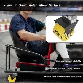Zelvoro installed on Razor Crazy Cart demonstrating direct plug-and-play fit