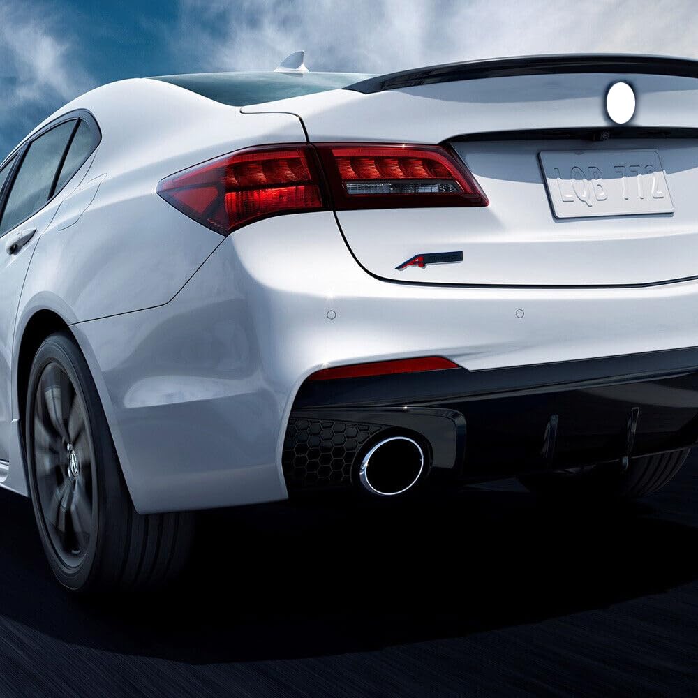 ZENPEACE installed A-Spec badge on Acura fender demonstrating factory-fit appearance
