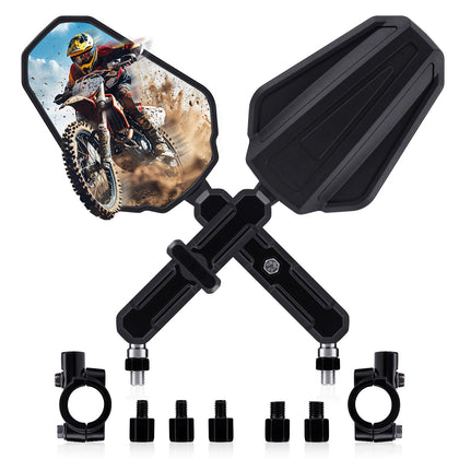ZENTHOR front view mirror showing wide-angle rear visibility benefit