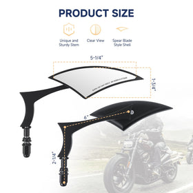 ZENTHOR mirror installed above and below handlebar showing versatile mounting benefit