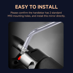 ZENTHOR mirror installed on Honda Shadow demonstrating easy direct replacement and fit