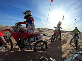 ZENXTENinc uniWhip 3.0 mounted on youth dirt bike showing size compatibility