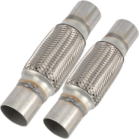ZEONHAK front view showing full-length flex pipe and durable finish benefits fit clarity
