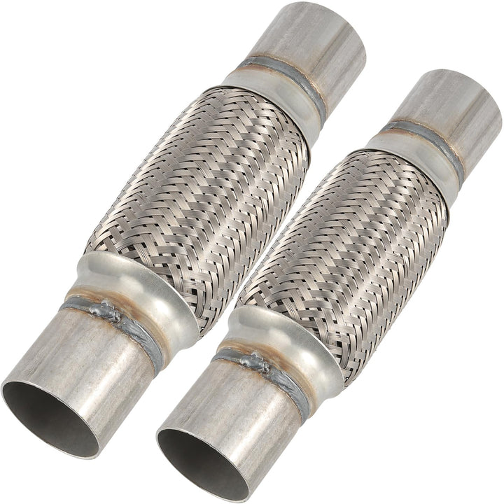 ZEONHAK front view showing full-length flex pipe and durable finish benefits fit clarity