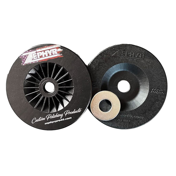 Zephyr SFPR58-4 front view flange kit showing mounting detail and secure fit benefit