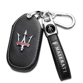 ZERAL front view of Maserati key fob cover showing fit and polished look