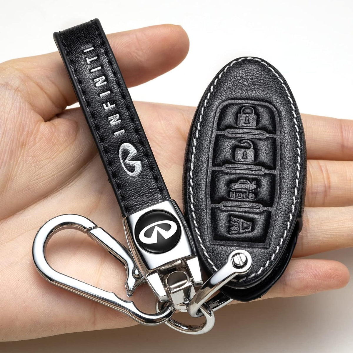 ZERAL lifestyle image on keyring adding style and scratch protection