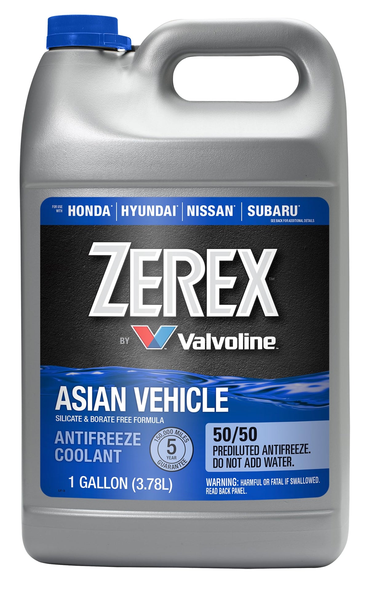 Zerex gallon front view showing product and ready-to-use convenience