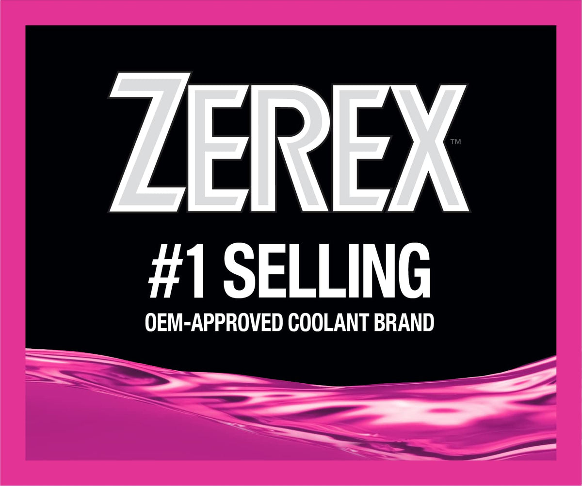 Zerex G40 violet concentrate texture showing clarity and mixing quality benefit