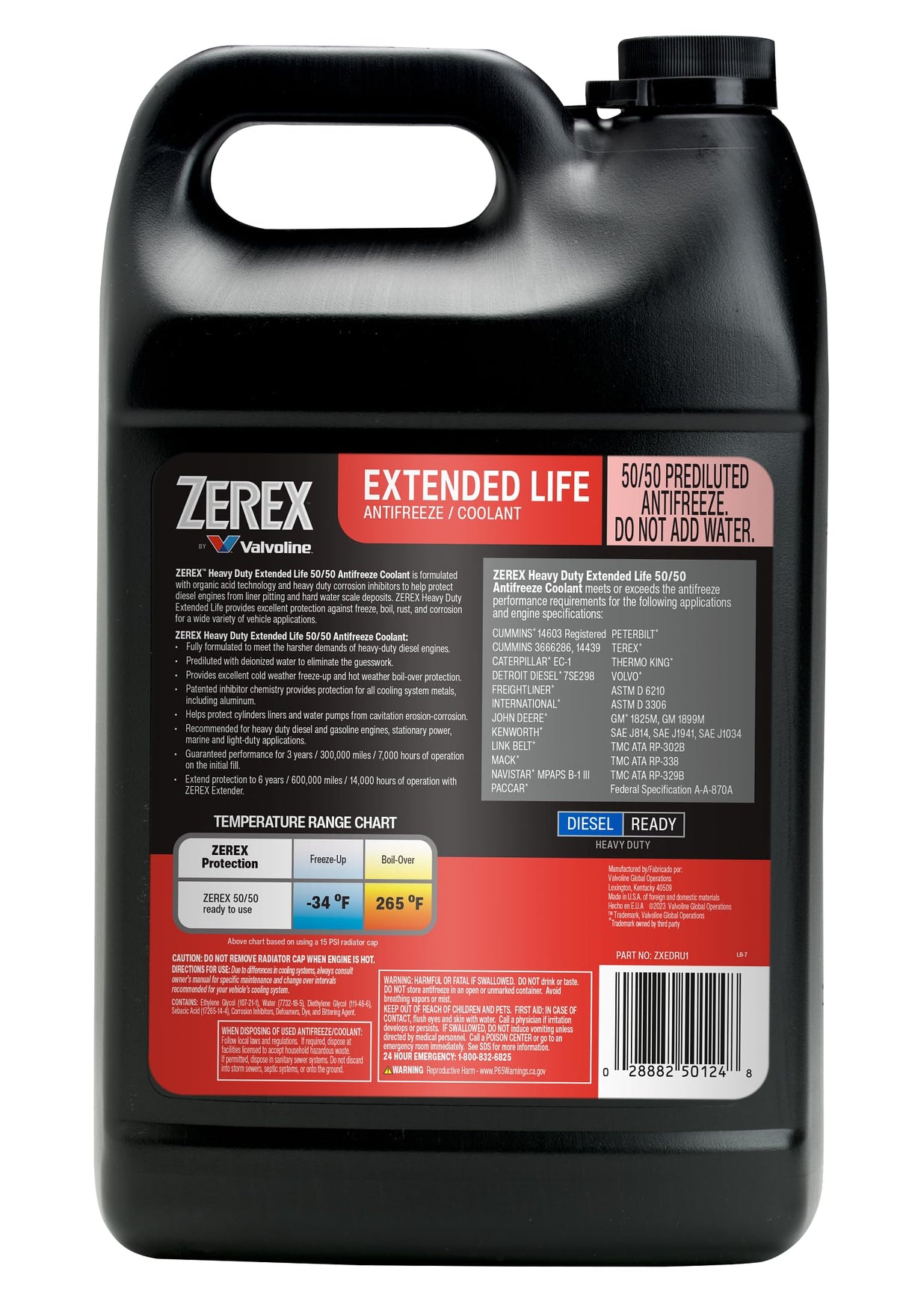 garage scene with Zerex jug ready for fleet or marine maintenance