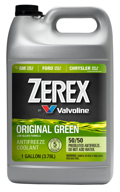 Zerex front label showing product name and ready-to-use benefit