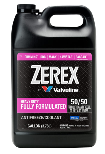 Zerex front label showing product name and ready-to-use benefit